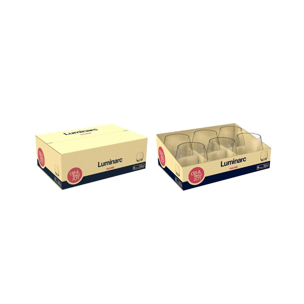 Pack-de-6-vasos-Maine-Luminarc-vidrio-eco-transparente-32-cl-caja
