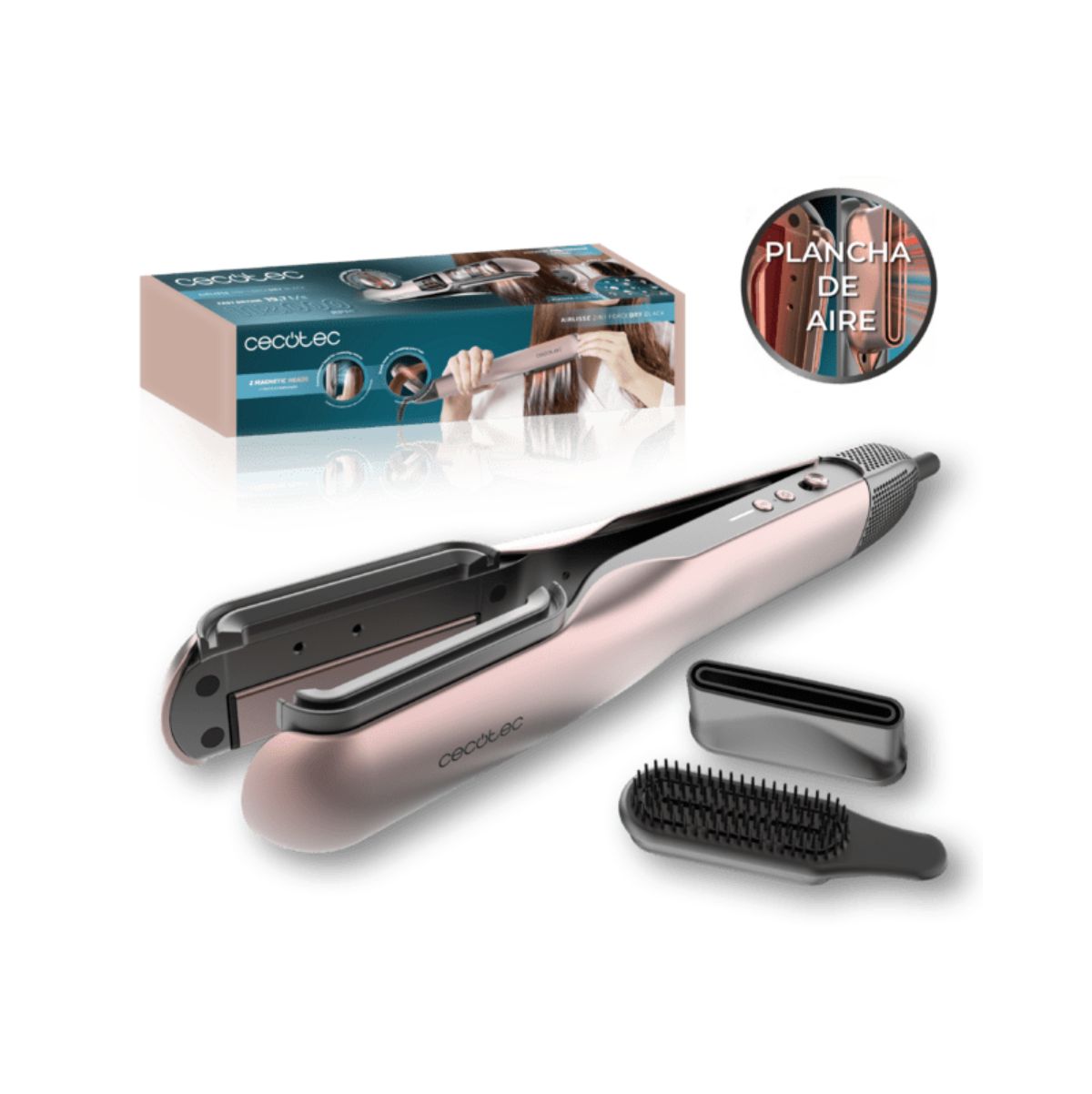 Plancha-de-aire-Cecotec-AirLisse-2in1-ForceDry-4-temperaturas-2-velocidades-
