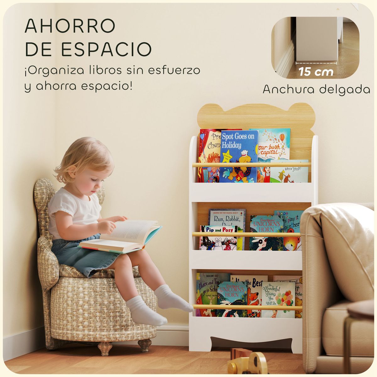 Libreria-infantil-Osito-Aiyaplay-3-niveles-blanco-natural-110x55x15-cm-web