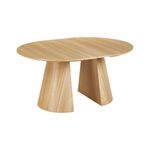 Mesa-de-comedor-Oak-redonda-diseño-extensible-natural-75x120-160-200x120-cm-lateral