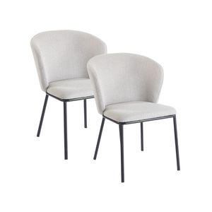 Pack de 2 sillas Margot respaldo acolchado 82x63x60 cm