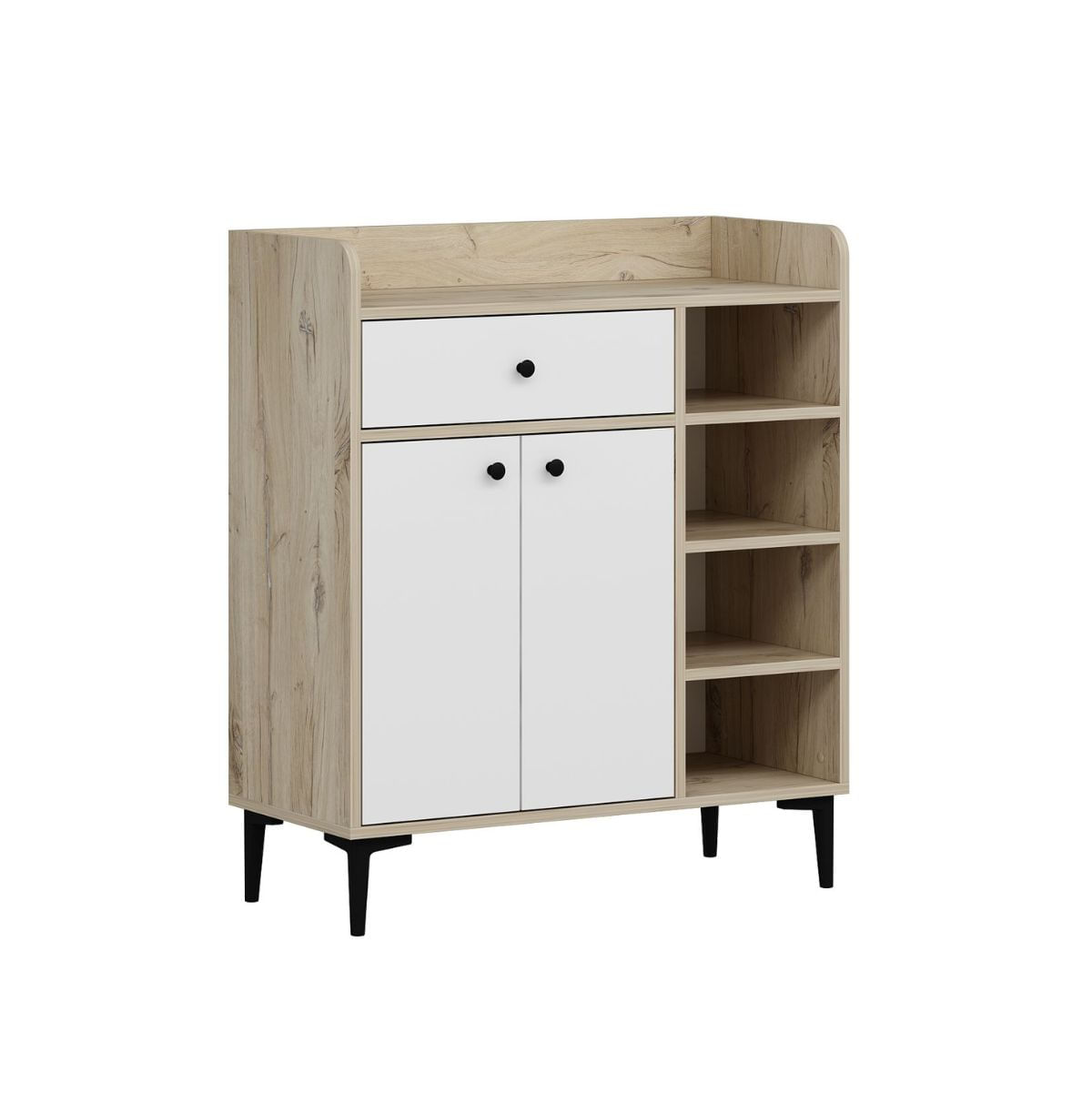 Aparador-Reyna-armario---cajon---4-compartimentos-natural-blanco-105x90x40-cm-fondo-blanco