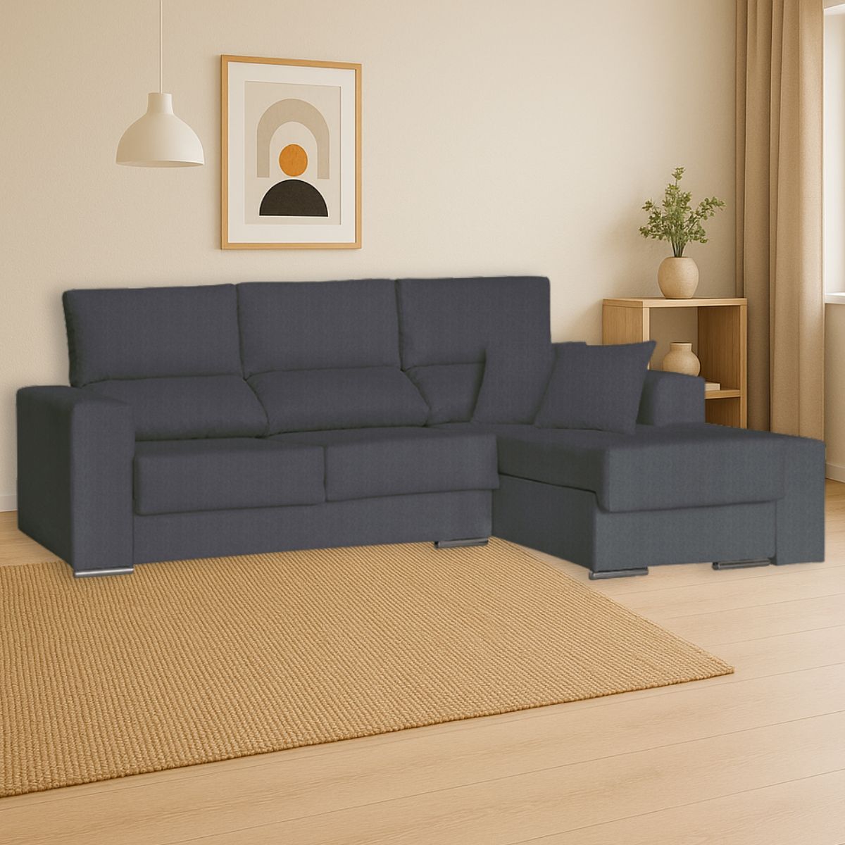 Sofa-chaiselongue-Ibiza-3-plazas-respaldos-reclinables---arcon-antracita-100x255x140-cm-