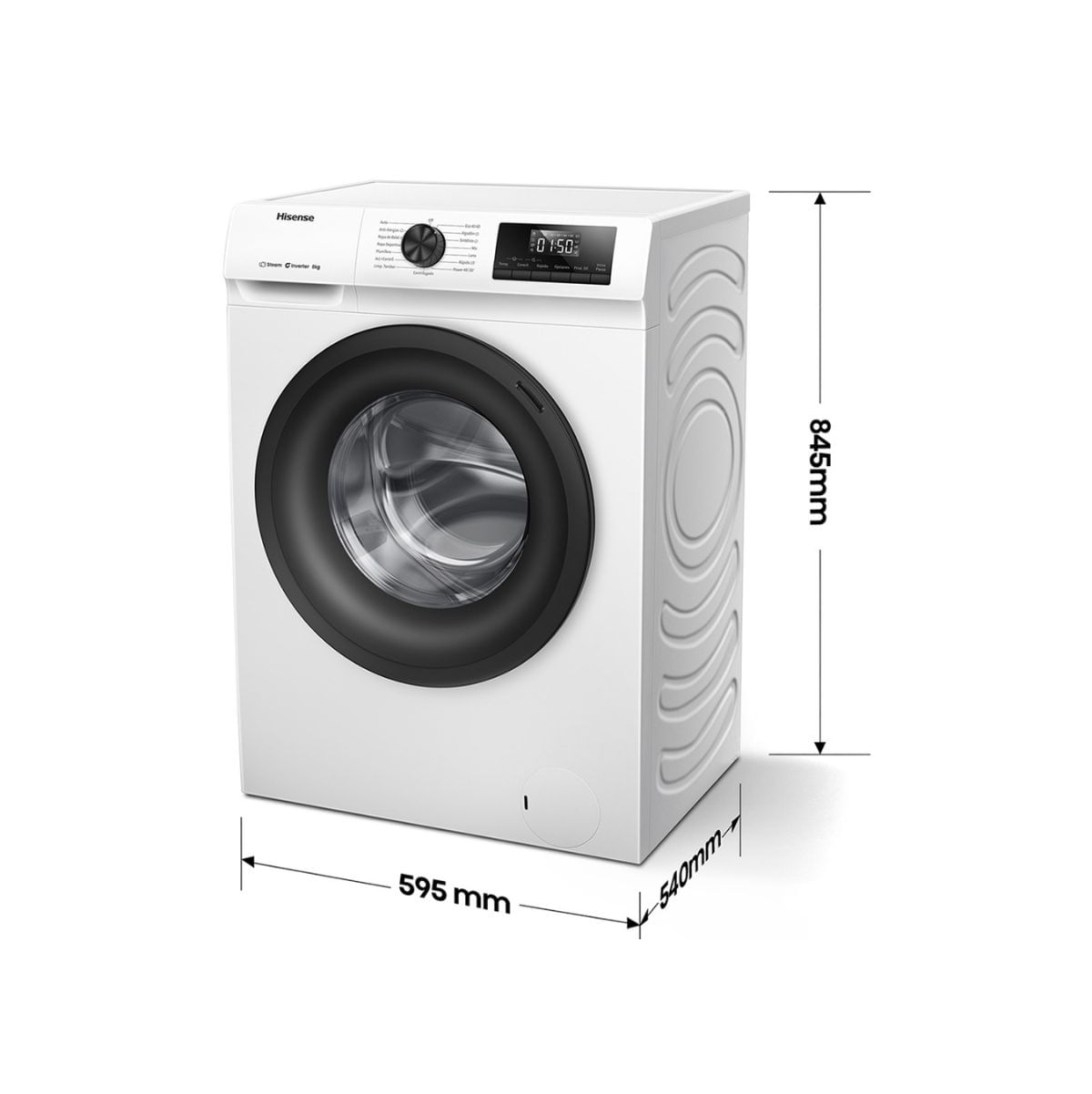 Lavadora-carga-frontal-Hisense-WF1Q8041BW-8kg-1400-rpm-15-programas-A-blanco-60-cm