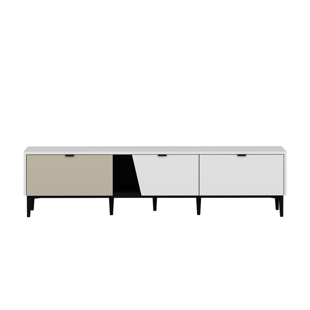 Aparador-Yelena-4-cajones---2-puertas-blanco-beige-90x180x45-cm-