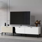 Aparador-Yelena-4-cajones---2-puertas-blanco-beige-90x180x45-cm-