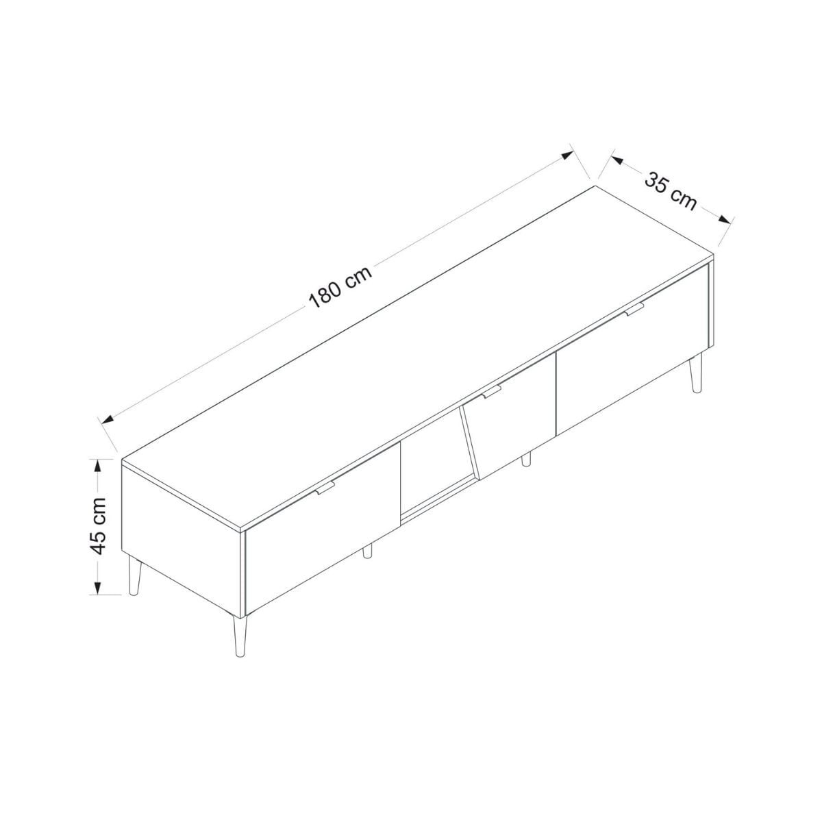 Aparador-Yelena-4-cajones---2-puertas-blanco-beige-90x180x45-cm-