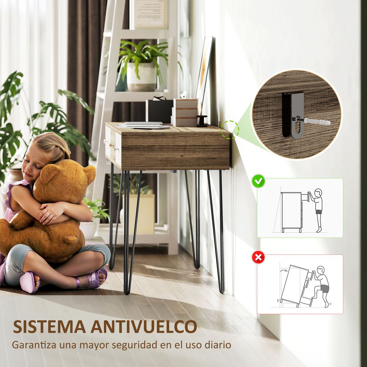 Escritorio-Bohemia-Homcom-3-cajones-natural-75x105x50-cm
