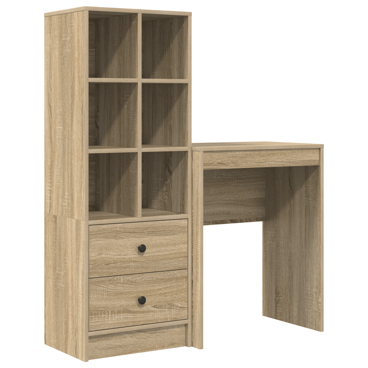 Escritorio-Hedwig-con-estanteria-6-comportamientos---2-cajones-natural--lateral