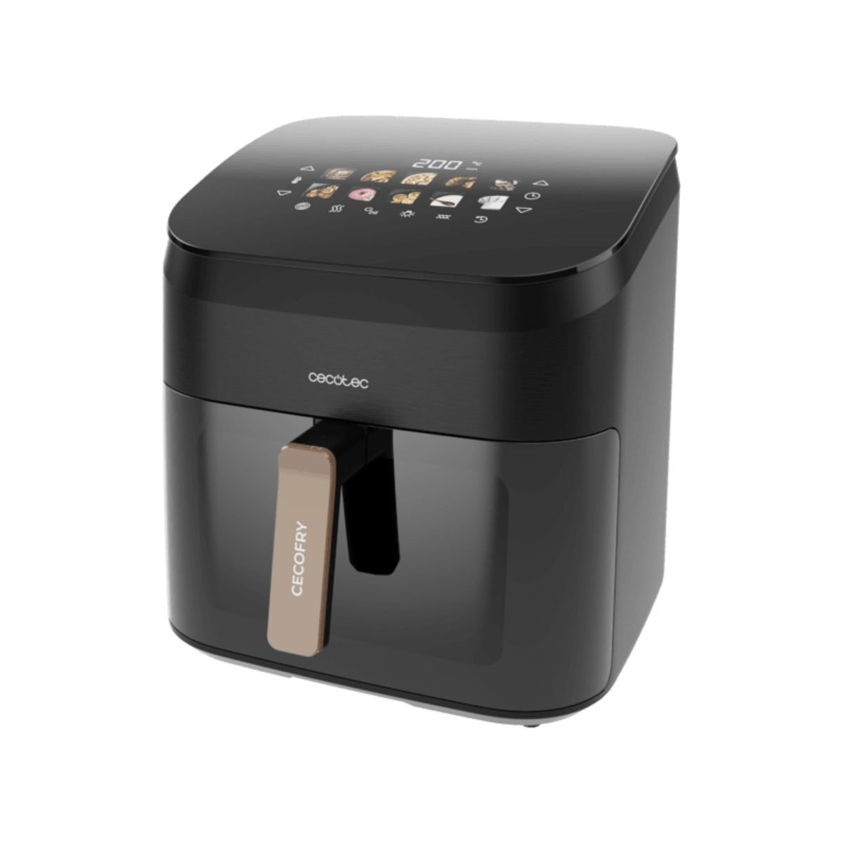 Freidora-de-aire-Cecotec-Cecofry-Grill-Smokin-8500-2200W-85L-doble-grill-negro