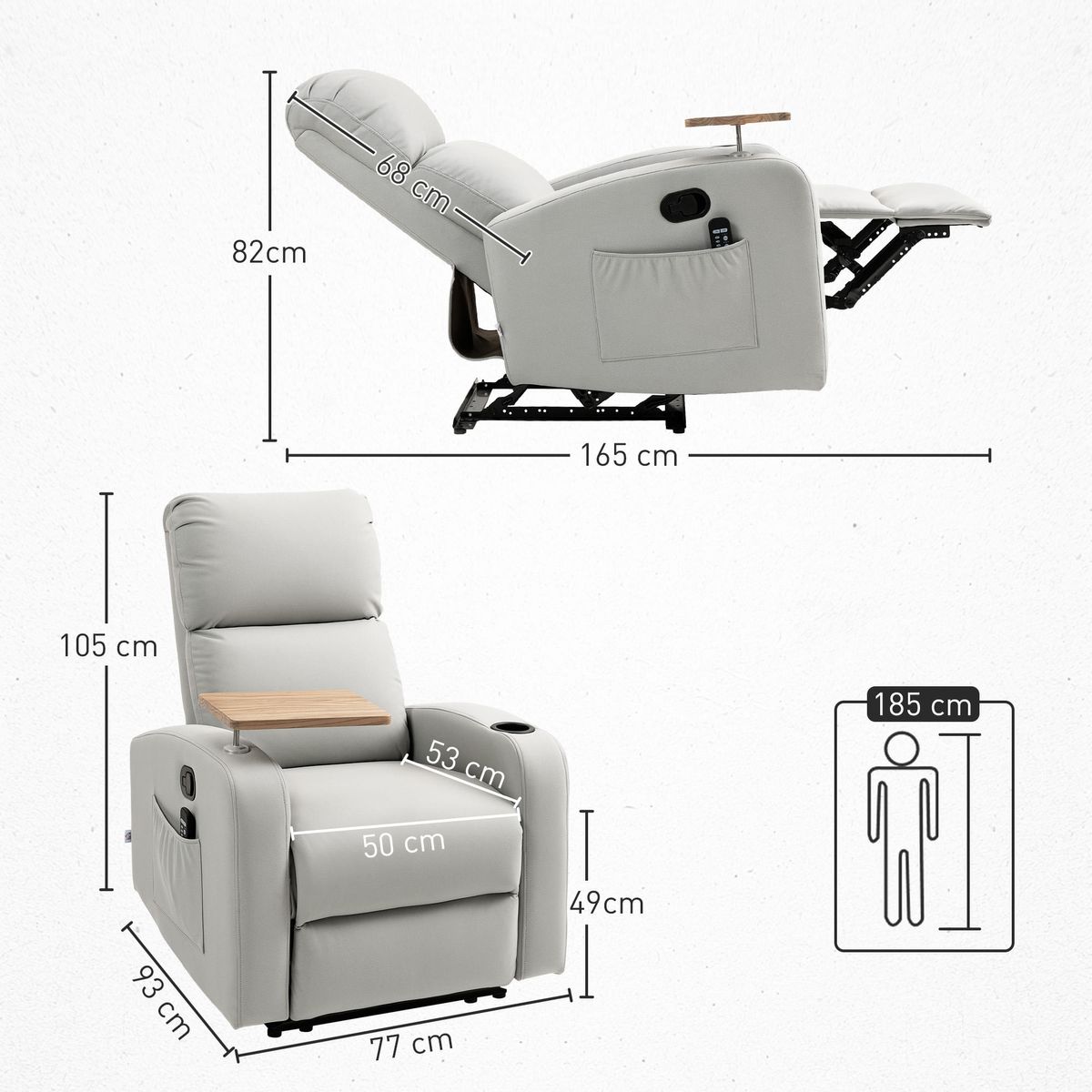 Sillon-de-masaje-Kaede-Homcom-4-modos---bandeja---portavasos-gris-105x77x93-cm-