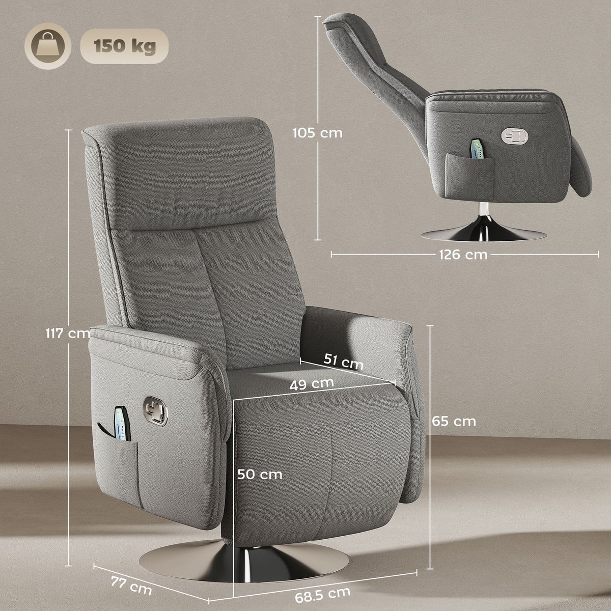 Sillon-de-masaje-Kira-Homcom-10-puntos-de-masaje---reposapies---mando-gris-117x685x77-cm-