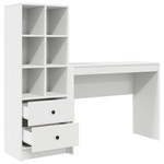 Escritorio-Monstera-6-compartimentos-abiertos---2-cajones-blanco-100x40-cm
