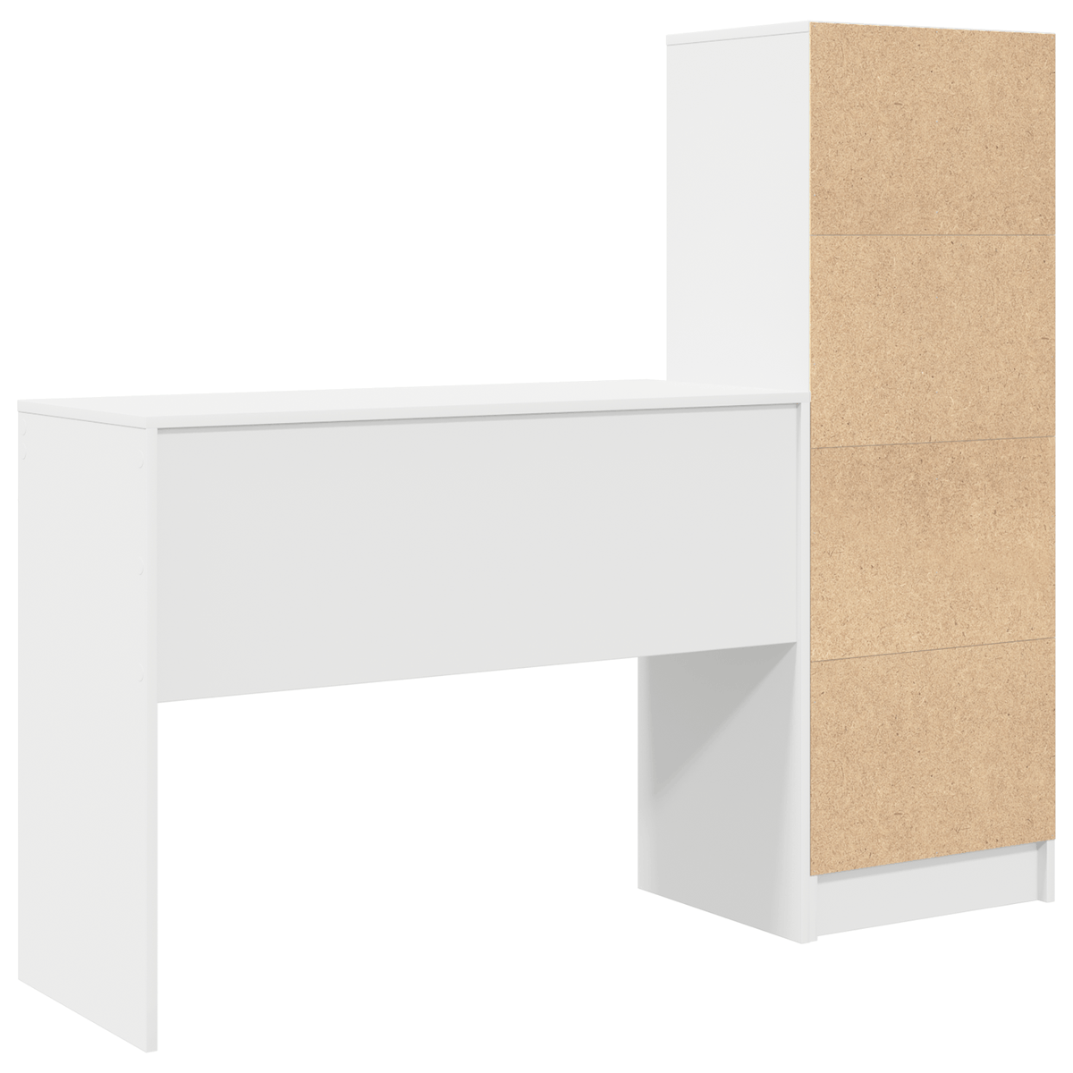 Escritorio-Monstera-6-compartimentos-abiertos---2-cajones-blanco-100x40-cm