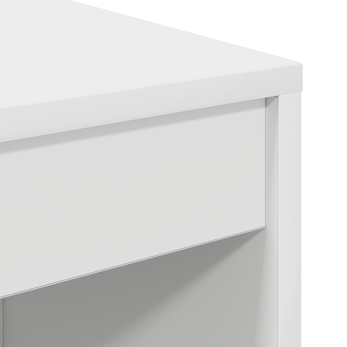 Escritorio-Monstera-6-compartimentos-abiertos---2-cajones-blanco-100x40-cm