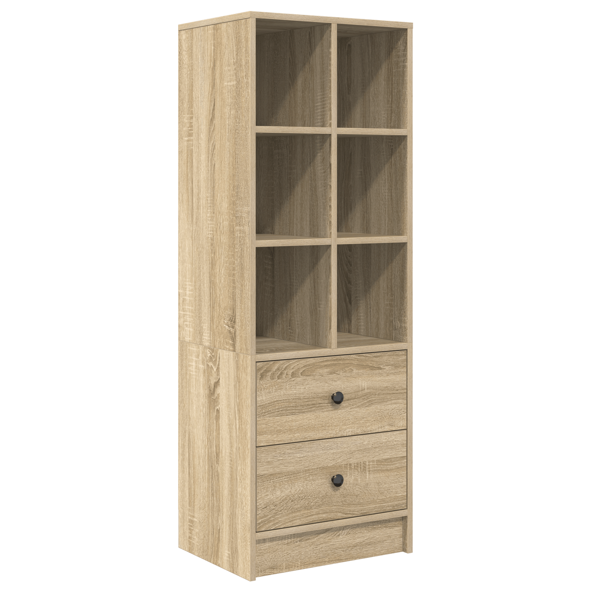 Escritorio-Monstera-6-compartimentos-abiertos---2-cajones-madera-100x50-cm
