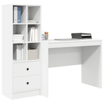 Escritorio-Monstera-6-compartimentos-abiertos---2-cajones-blanco-100x50-cm