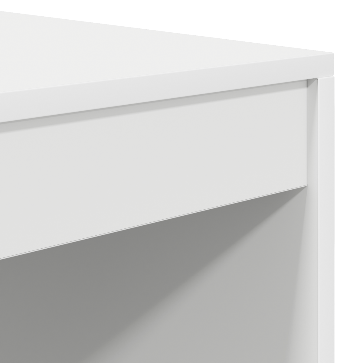 Escritorio-Monstera-6-compartimentos-abiertos---2-cajones-blanco-100x50-cm