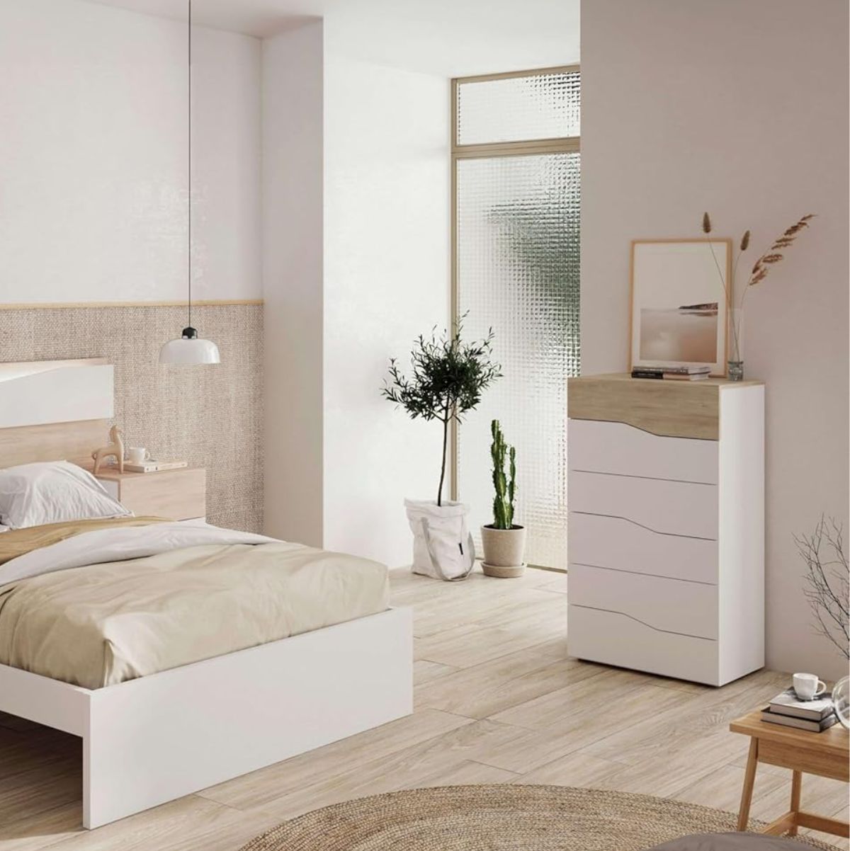 Comoda-Cannes-6-cajones-blanco-mate-Sahara-1111x62x412-cm-ambientada