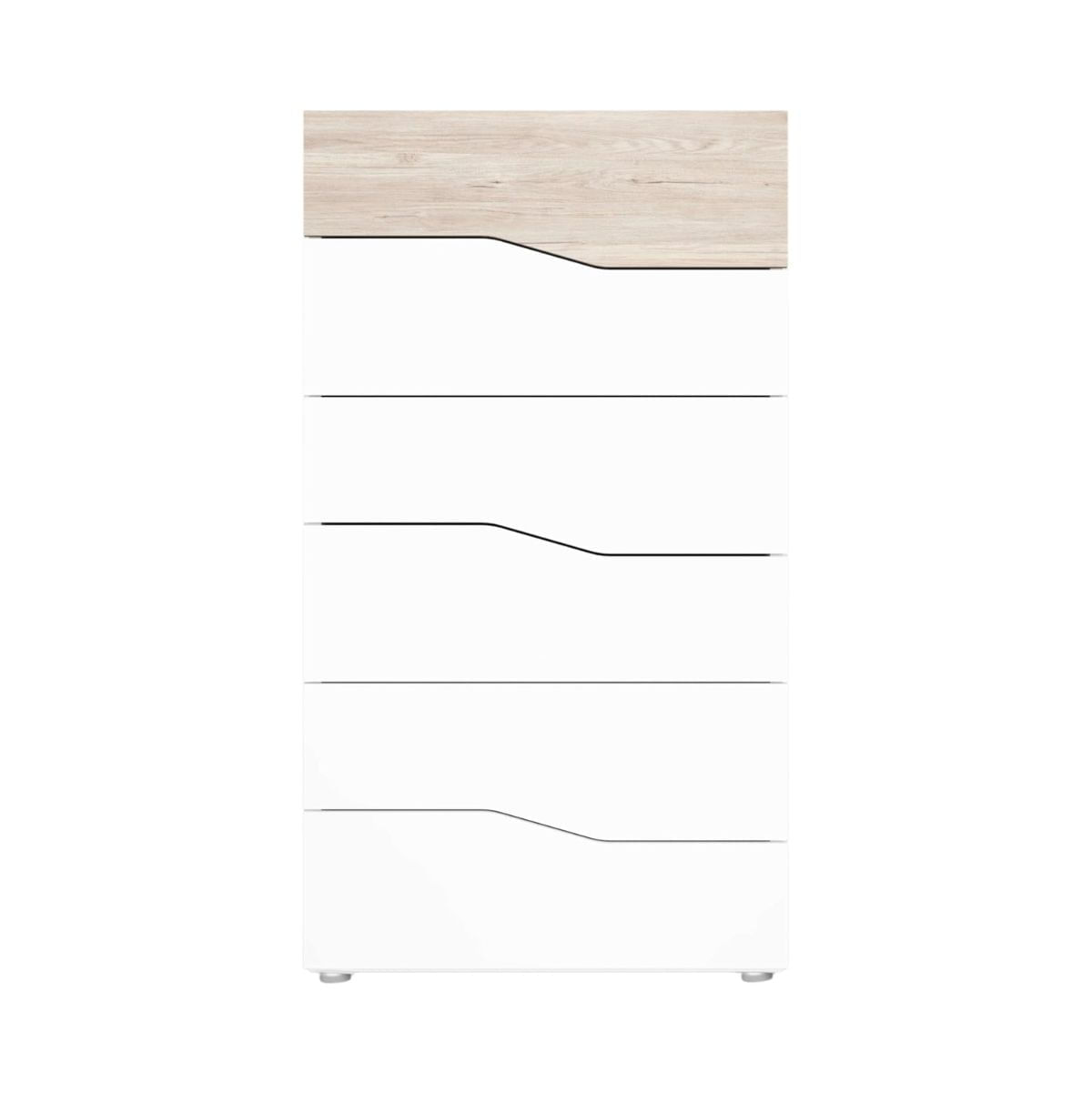 Comoda-Cannes-6-cajones-blanco-mate-Sahara-1111x62x412-cm-frontal