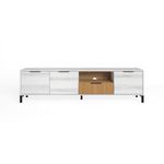 Mueble-de-TV-Tokio-3-puertas---cajon-rayado-natural-467x178x40-cm-frontal