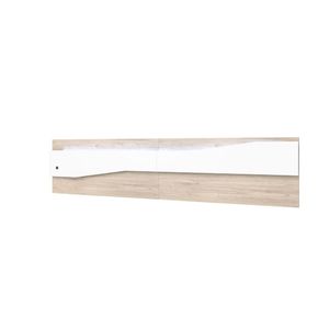 Cabecero Nantes diseño mural + luz LED  blanco mate/sahara 50x220x4,8 cm