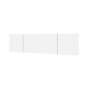 Cabecero Reims diseño mural blanco mate 52,6x208,6x1,6 cm
