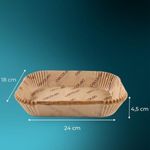 Pack-de-150-papeles-para-freidora-de-aire-Cecotec-Cecofry-TwinBucket-Paper-45L-marron-45x24x18-cm-