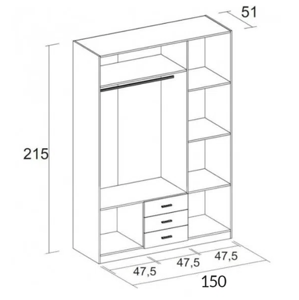 Armario-Roma-3-puertas---3-cajones-sahara-2155x1489x526-cm-medidas