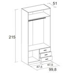 Armario-Roma-2-puertas---3-cajones-sahara-2155x998x526-cm-medidas