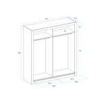 Armario-Sava-2-puertas-correderas---espejo-blanco-mate-201x182x587-cm-medidas