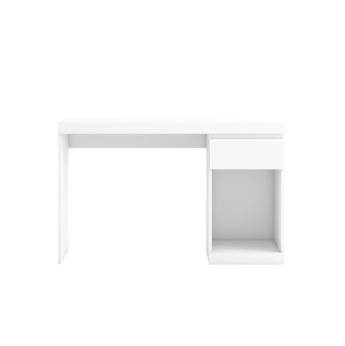 Escritorio-Boro-1-cajon---compartimento-blanco-mate-755x120x50-cm-frontal