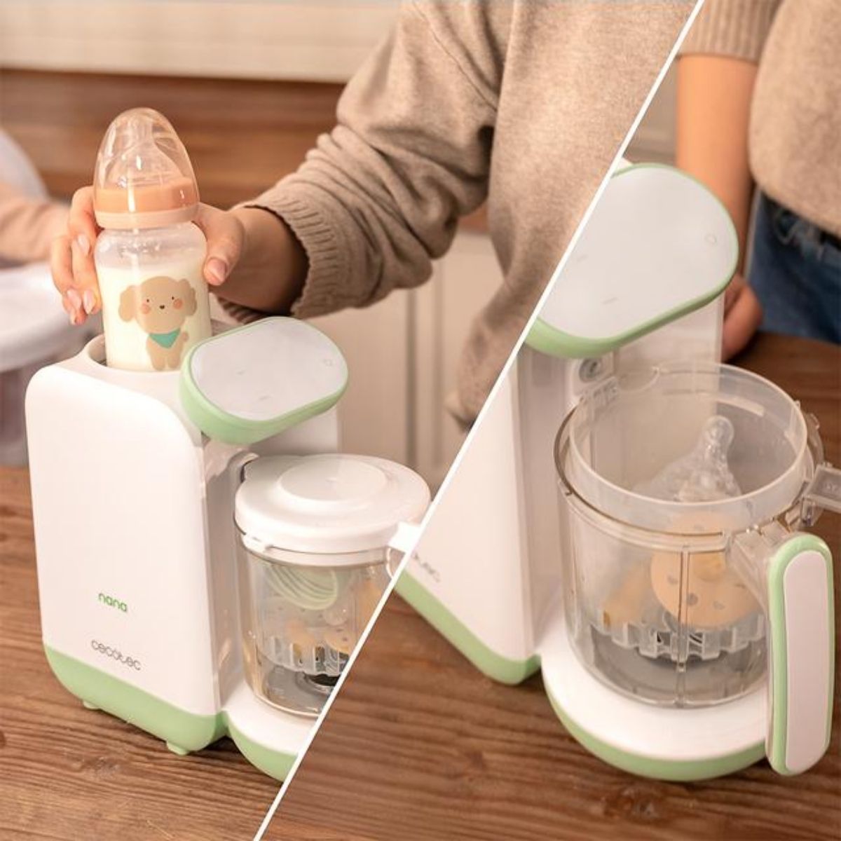 Robot-de-cocina-infantil-Cecotec-Nana-BabyCare-FoodProcessor-4-en-1-blanco