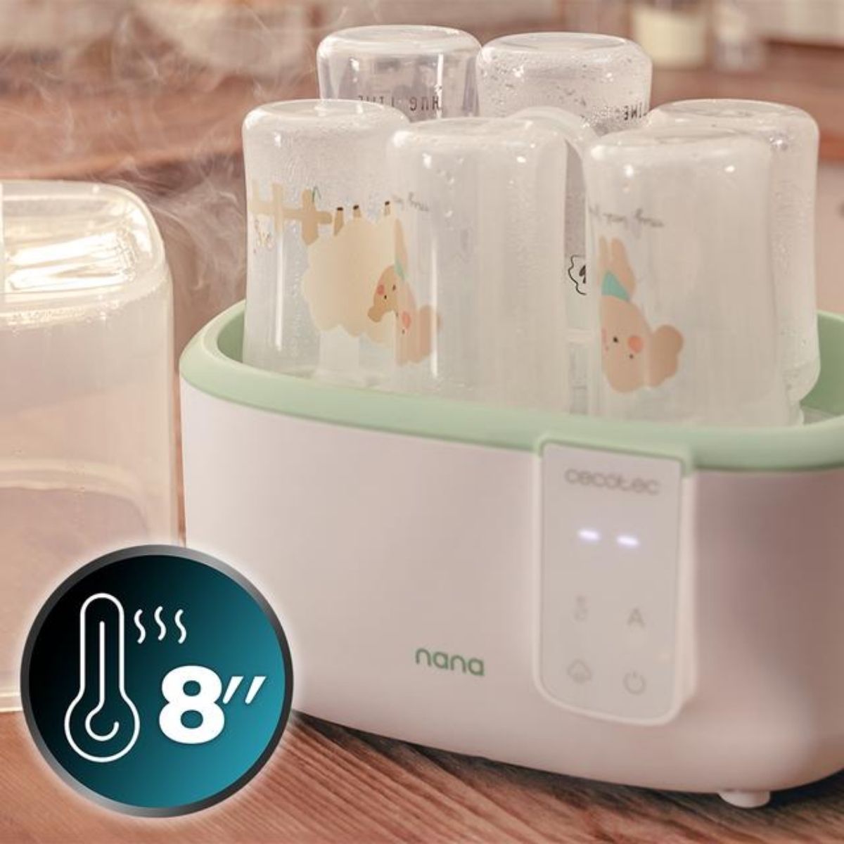 Esterilizador-de-biberones-Cecotec-Nana-BabyCare-DigitalSterilizer-3-en-1-blanco