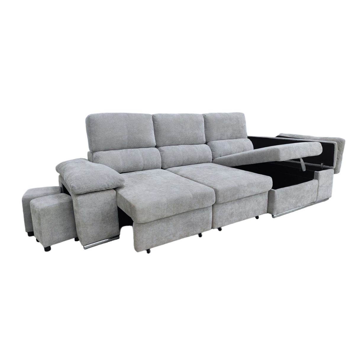 Sofa-cama-chaiselongue-Nadia-2-taburetes---arcon-derecha-gris-107x217x145-cm-