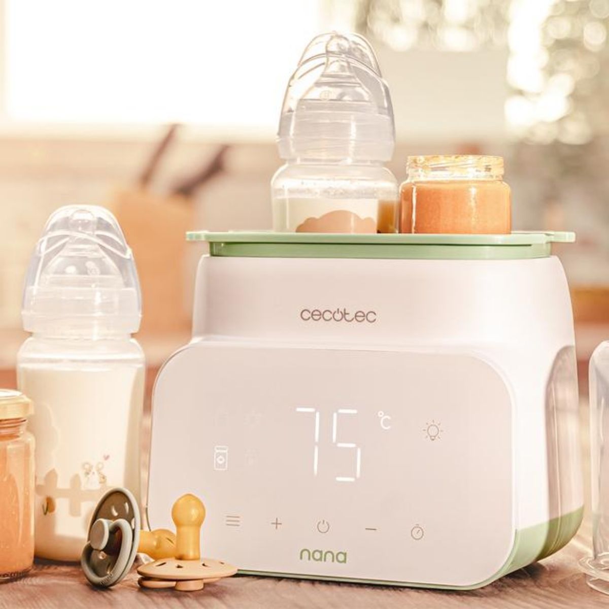 Calientabiberones-Cecotec-Nana-BabyCare-Double-BottleWarmer-esterilizador-4-modos-blanco-