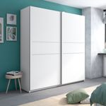Armario-2-puertas-correderas-blanco-mate-200x182x56-cm