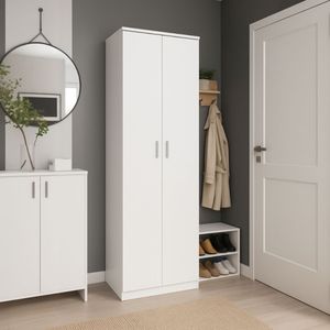Zapatero Sena puertas abatibles 6 estantes 170,5x60,2x35 cm