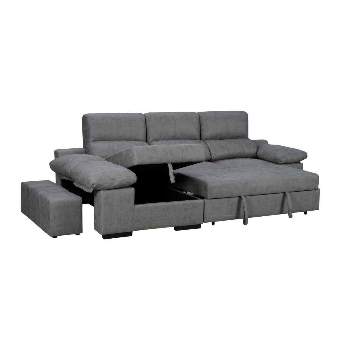 Sofa-cama-chaiselongue-Huesca-3-taburetes---arcon-cemento-104x291x160-cm-