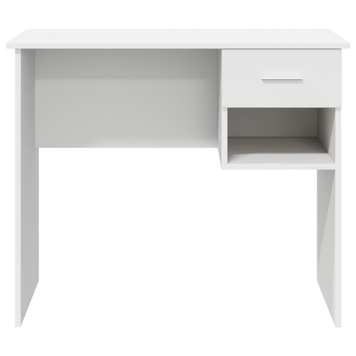 Escritorio-Fang-con-cajon-y-compartimento-blanco-75x90x49-cm-frontal