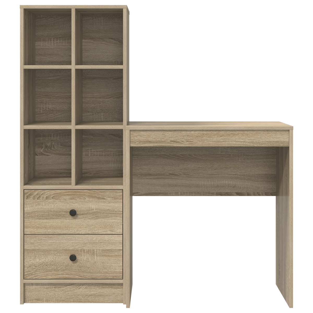 Escritorio-Norris-con-estanteria-reversible-natural-76x70x40-cm-frontal
