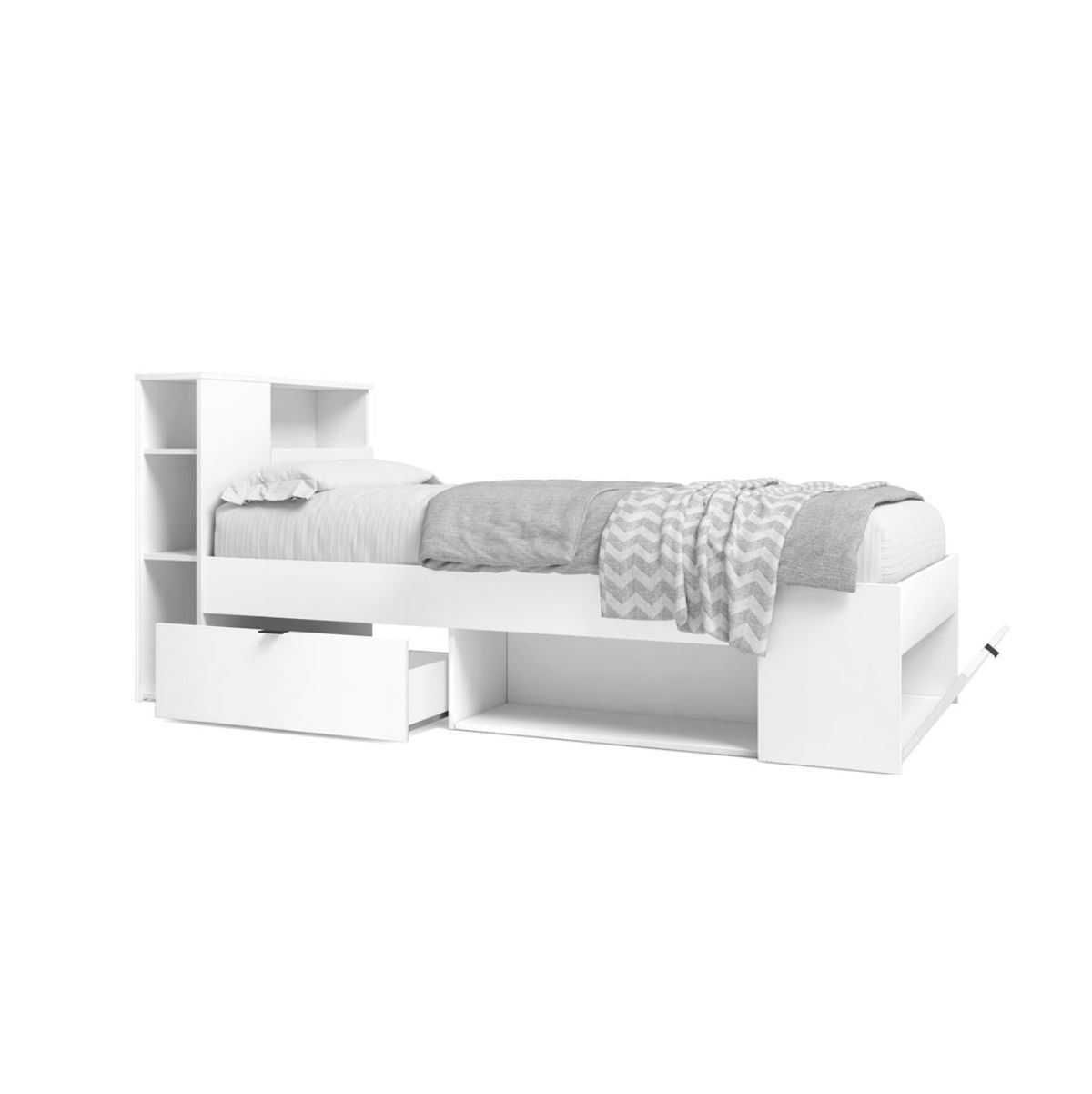 Cama-compacta-Ronin-con-cabecero-blanco-mate-90x190-cm-interior