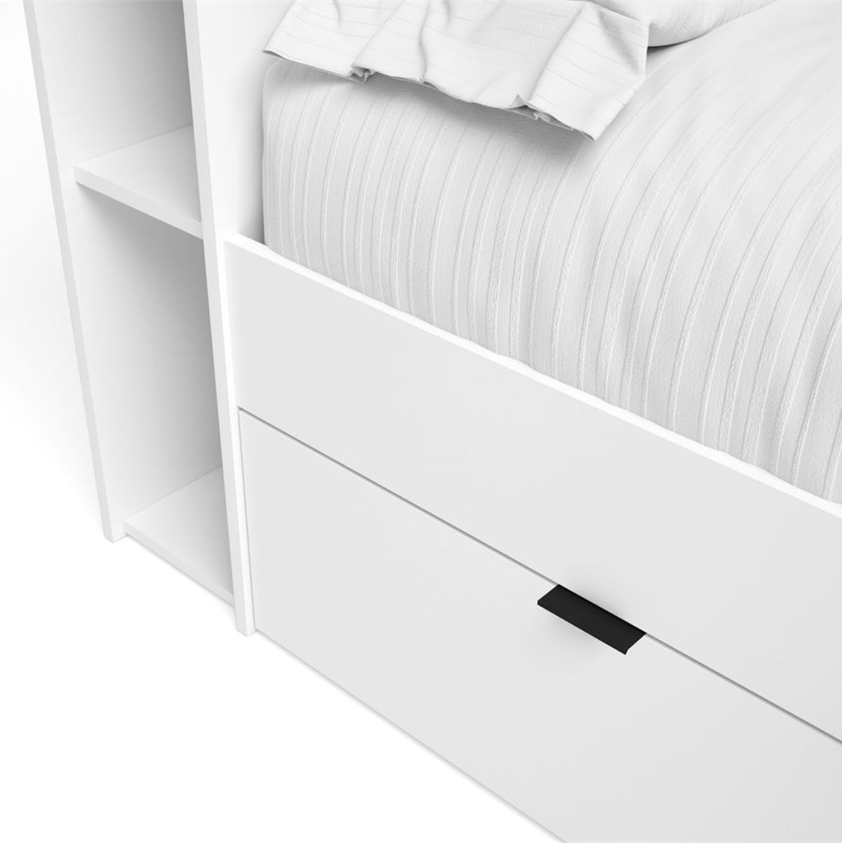 Cama-compacta-Ronin-con-cabecero-blanco-mate-90x190-cm-detalle