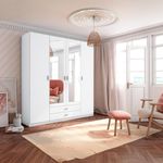 Armario-Roma-4-puertas-abatibles-con-2-cajones-blanco-mate-2155x198x526-cm-ambientada