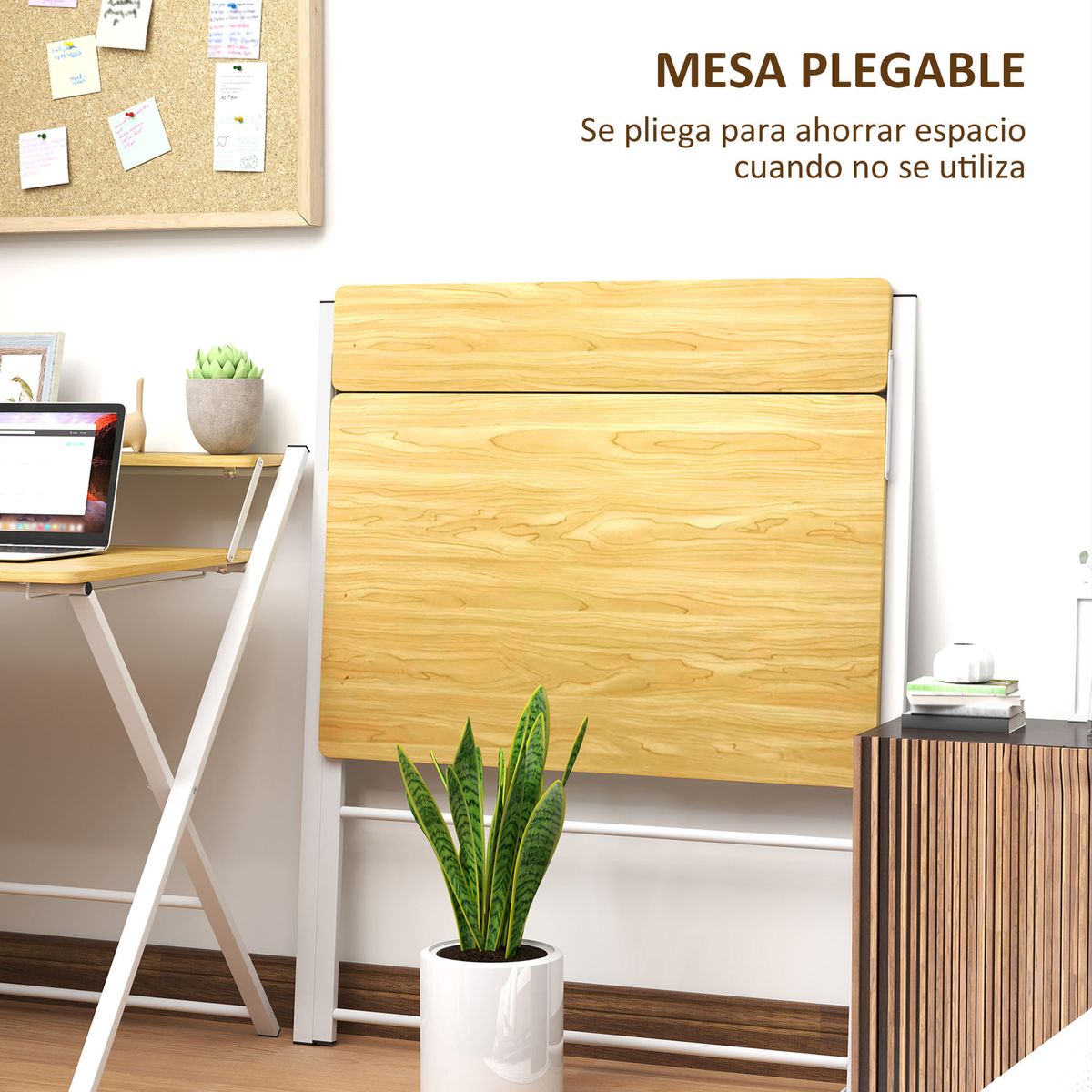 Escritorio-Errol-Homcom-diseño-plegable-natural-blanco-82x86x66-cm-plegado