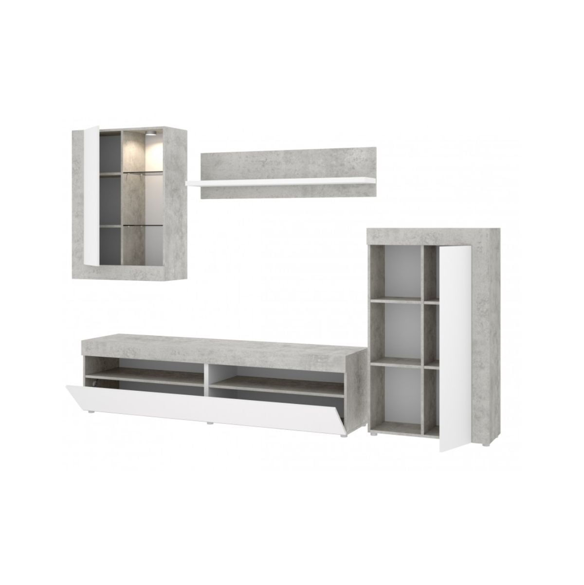 Composicion-de-salon-Tokio-con-luces-LED-blanco-fondo-blanco