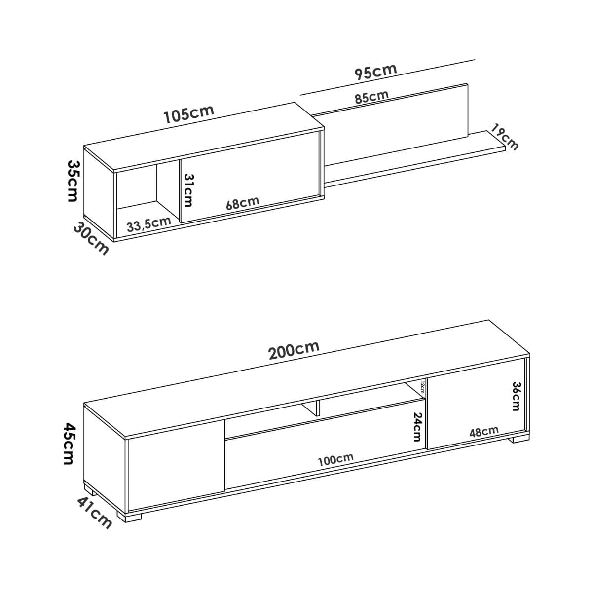 Composicion-de-salon-Ken-con-modulo-alto-y-mueble-de-TV-blanco-natural-medidas