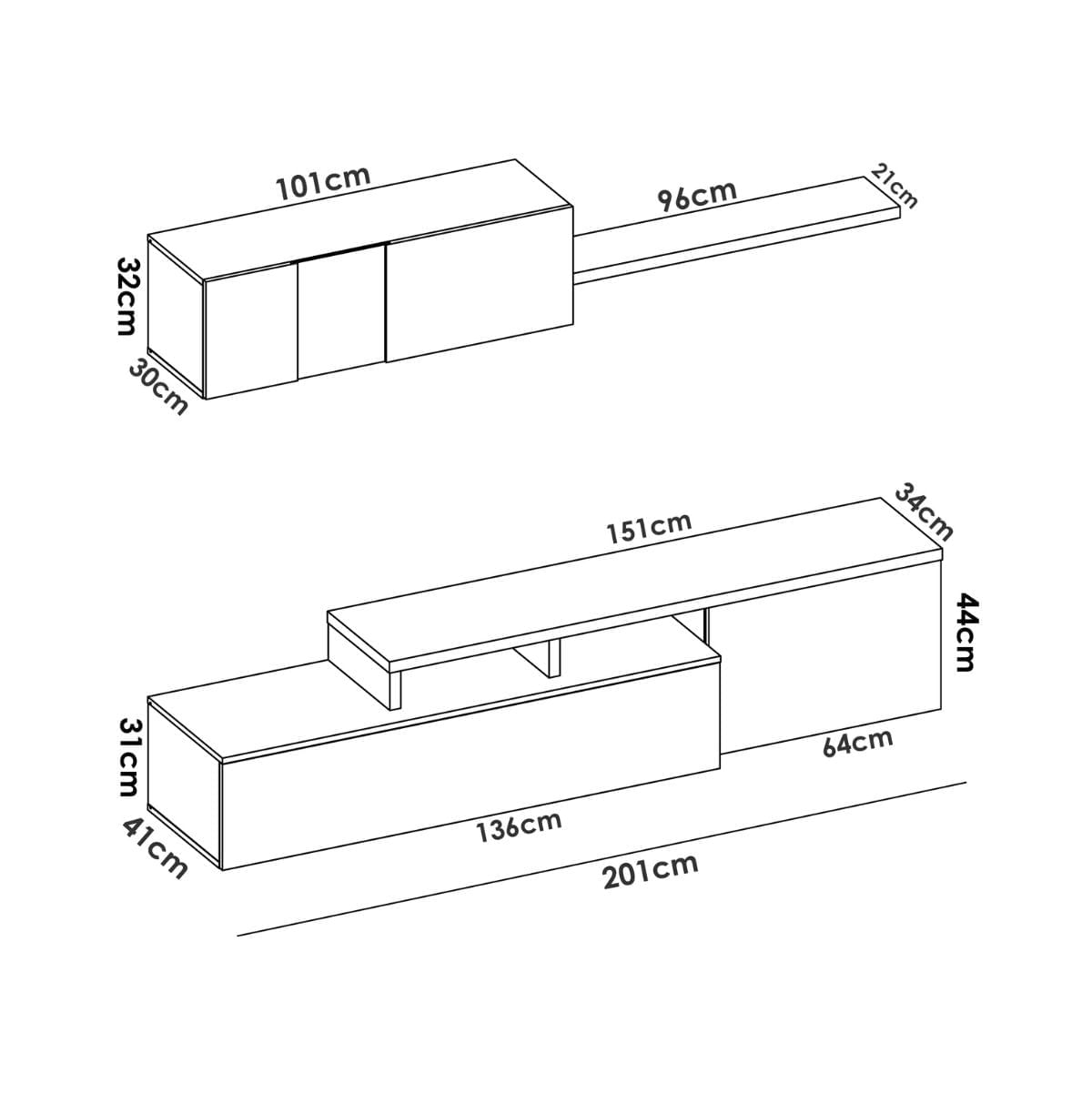 Composicion-de-salon-Elle-con-modulo-alto-y-mueble-de-TV-medidas
