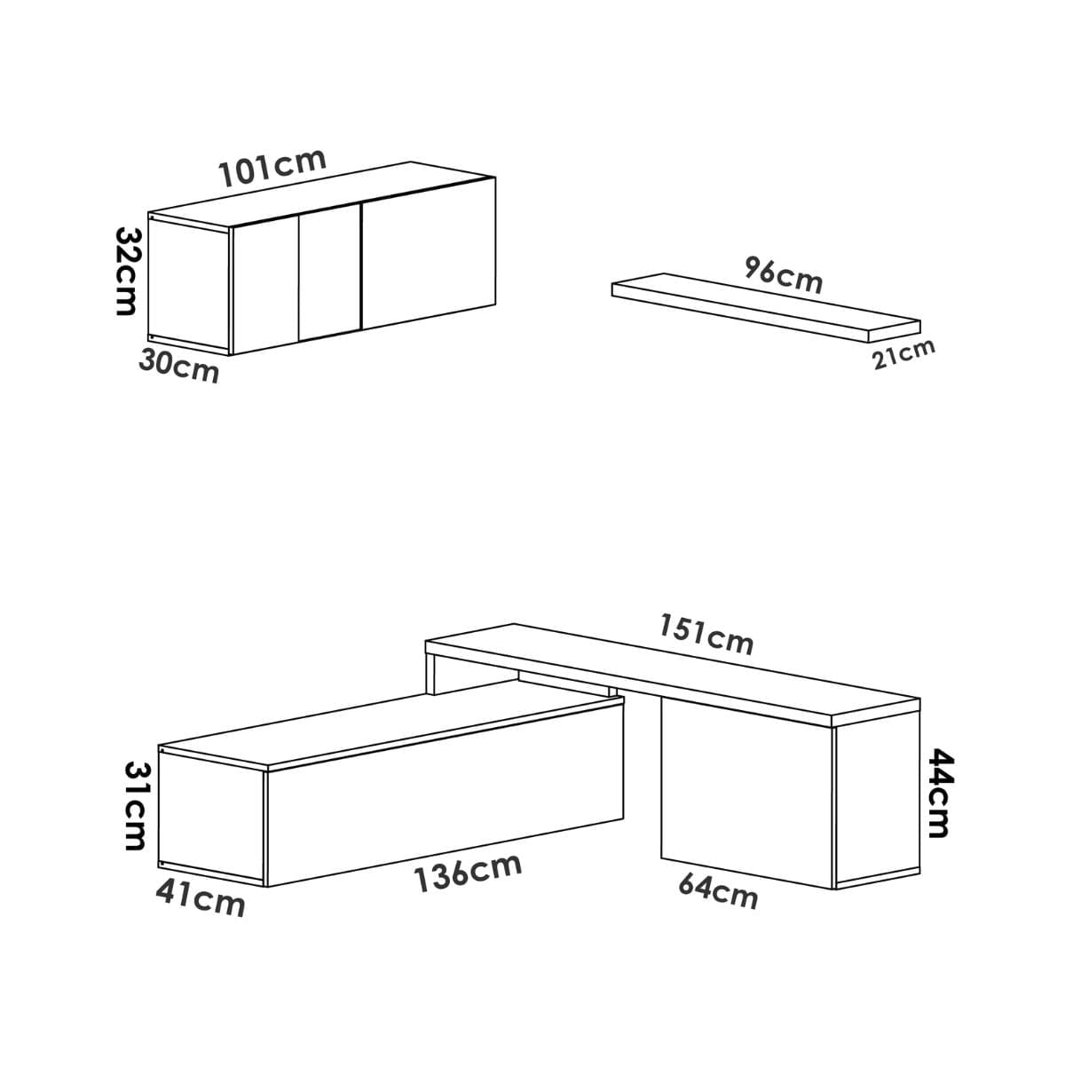 Composicion-de-salon-Elle-con-modulo-alto-y-mueble-de-TV-medidas