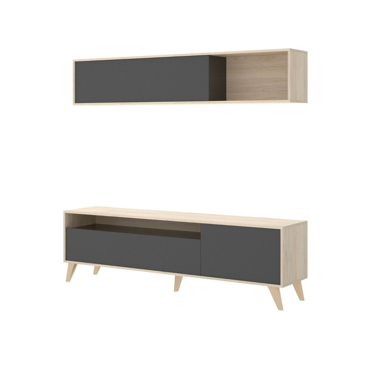 Composicion-de-salon-Bonn-con-modulo-alto-y-mueble-de-TV-grafito-natural-lateral